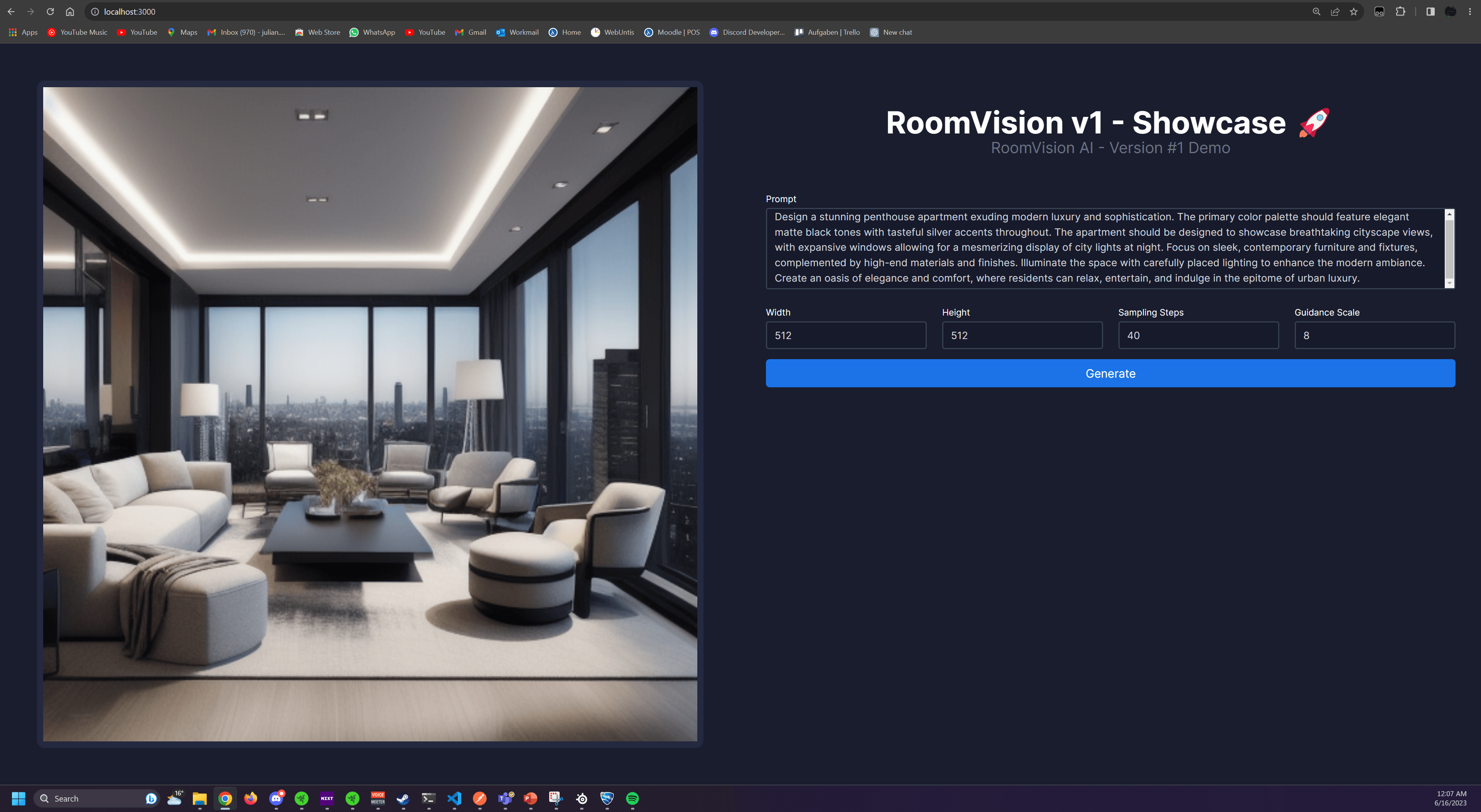 RoomVision v1 Showcase